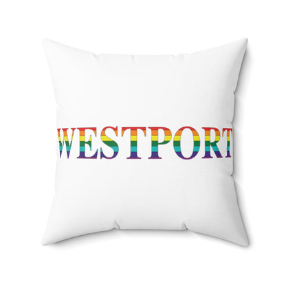 Westport Rainbow  Spun Polyester Square Pillow