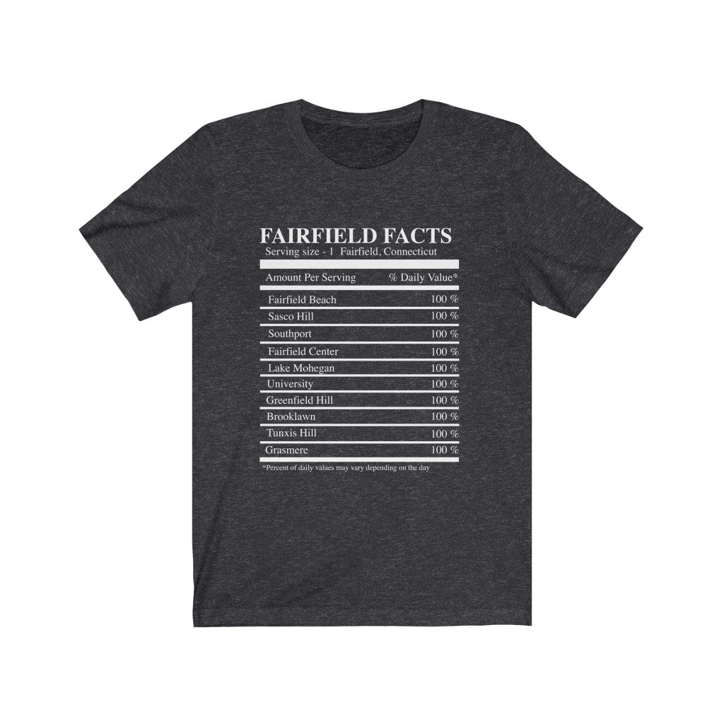 Fairfield Facts Unisex Jersey Short Sleeve Tee