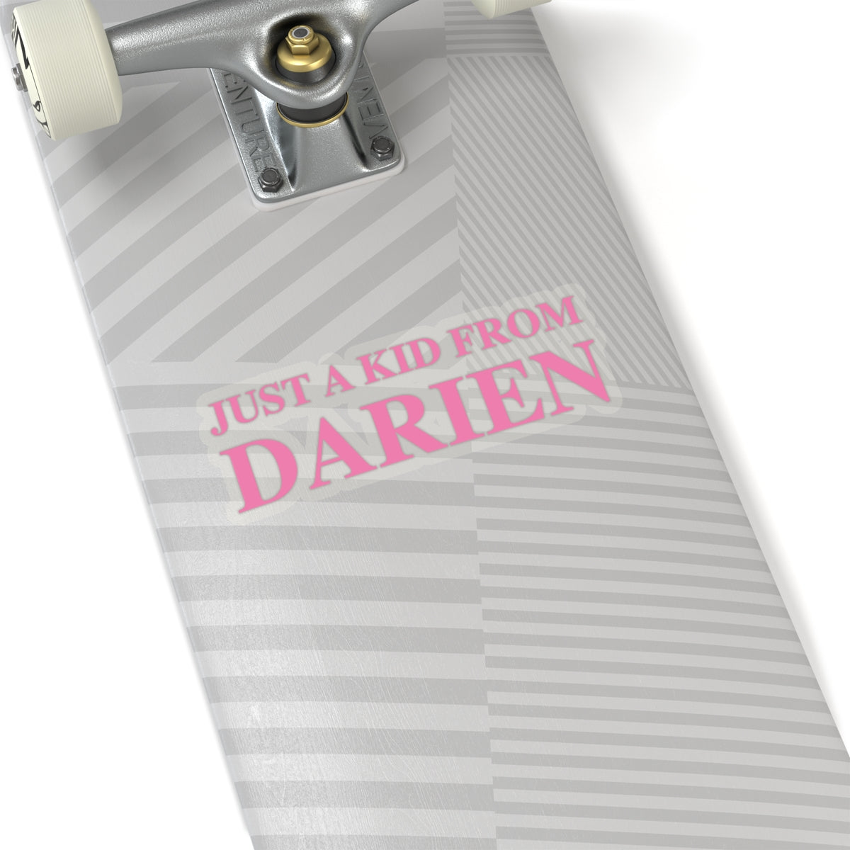 Just a kid from Darien Kiss-Cut Stickers