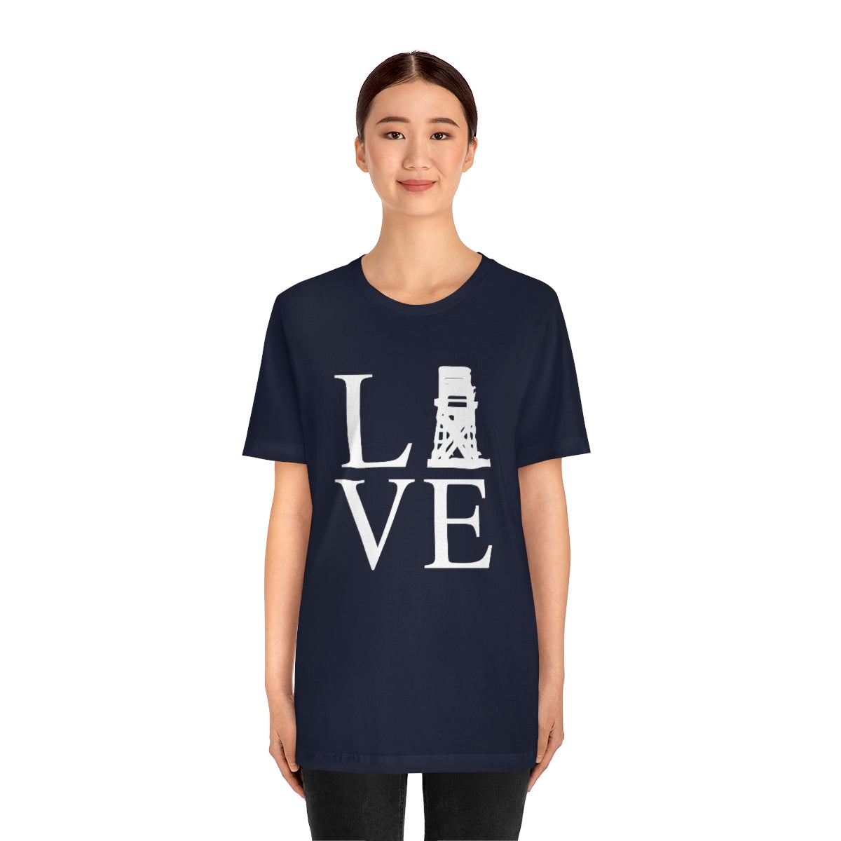 Fairfield Love (front) Unisex Jersey Short Sleeve Tee