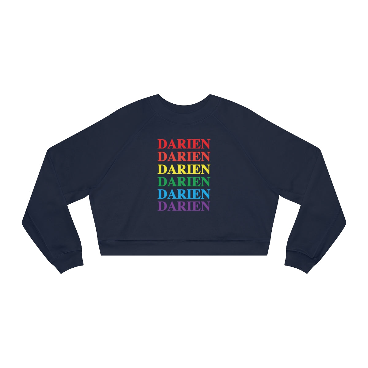 darien connecticut womens cropped sweatshirt