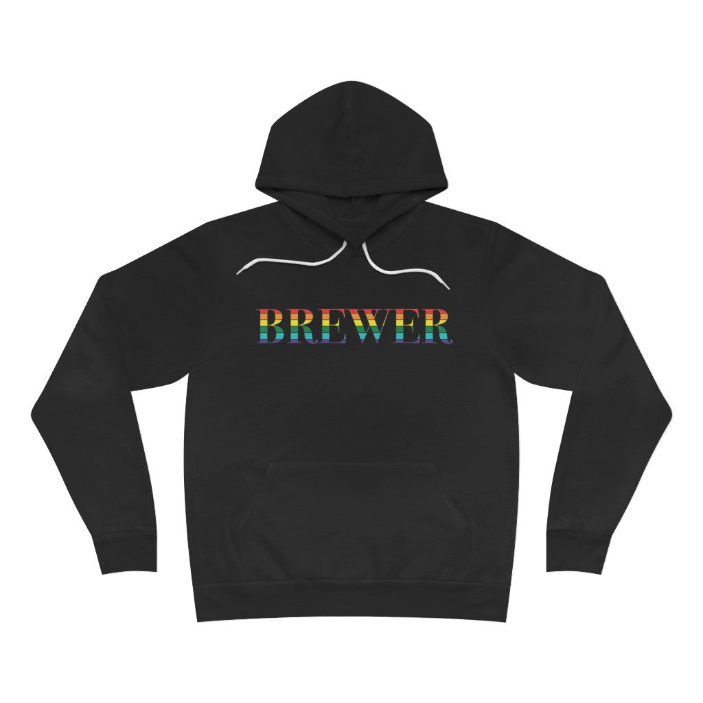 Brewer Rainbow Unisex Sponge Fleece Pullover Hoodie