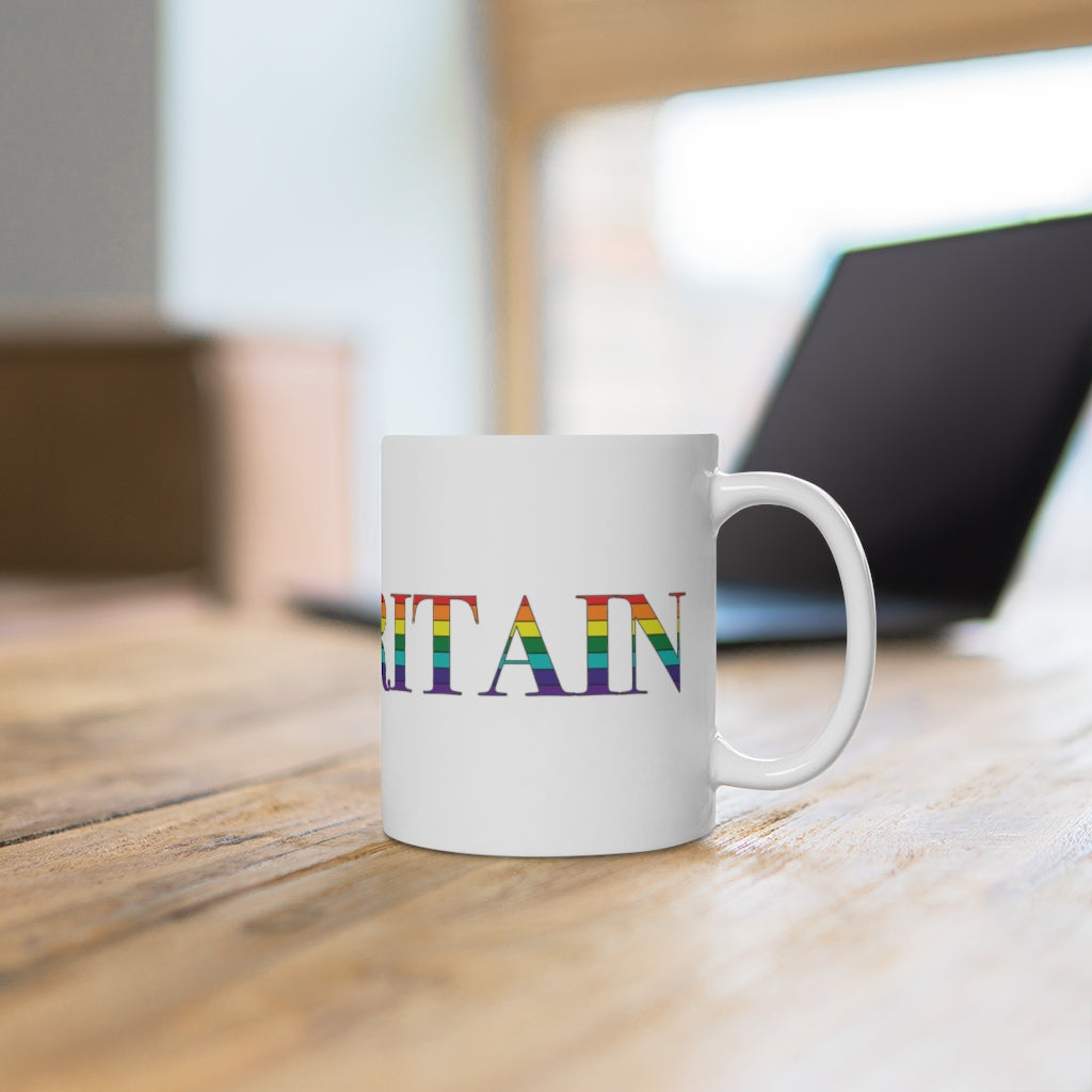 New Britain Rainbow White Ceramic Mug