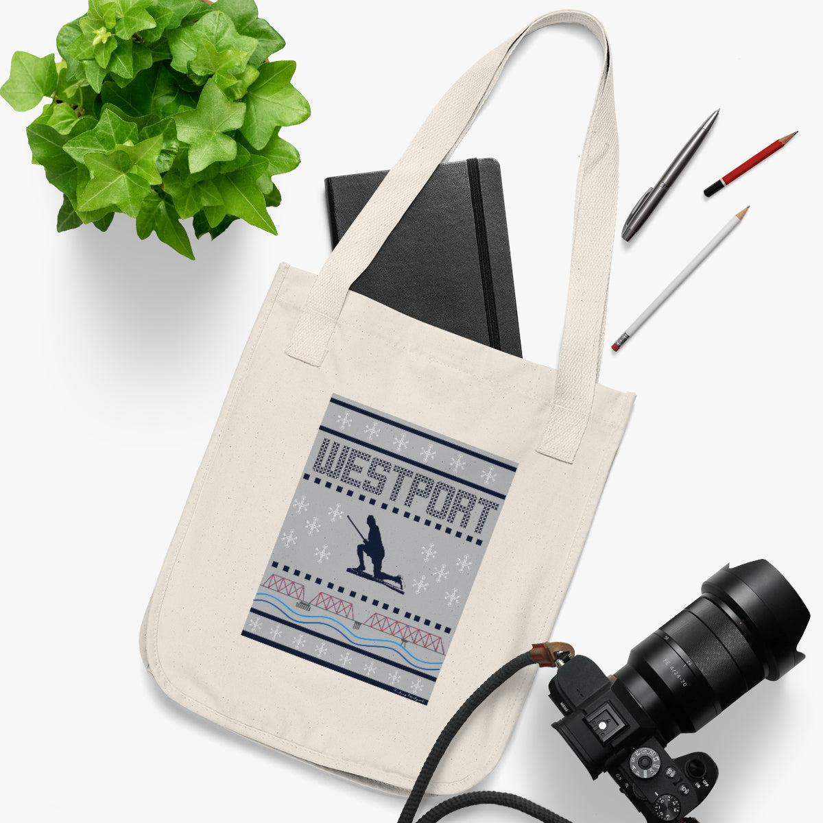 Westport Ugly Holiday Organic Canvas Tote Bag