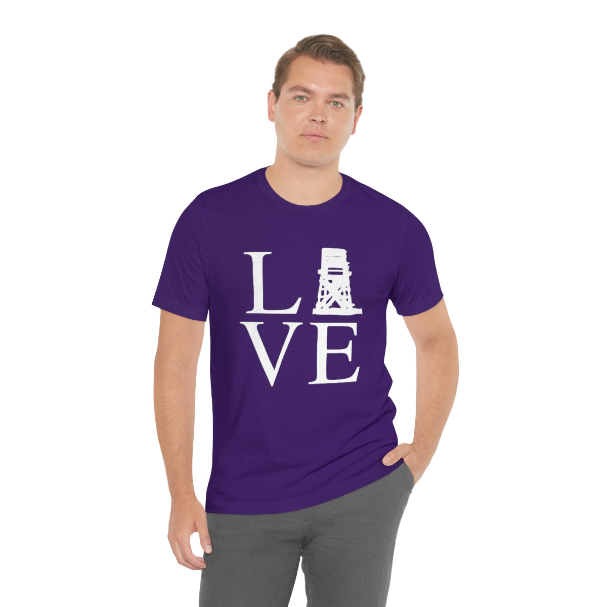 Fairfield Love (front) Unisex Jersey Short Sleeve Tee