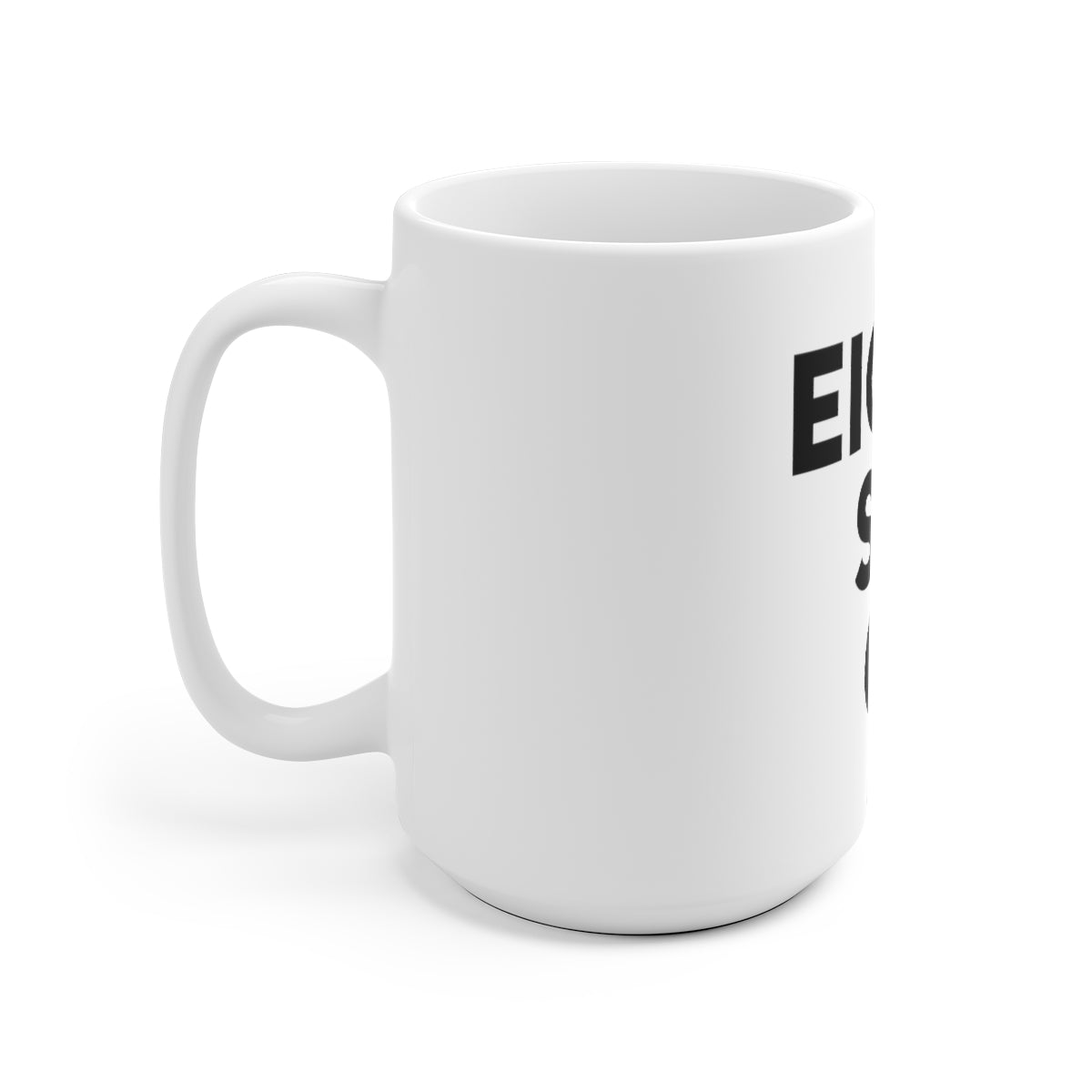 Eight Six O' White Ceramic Mug