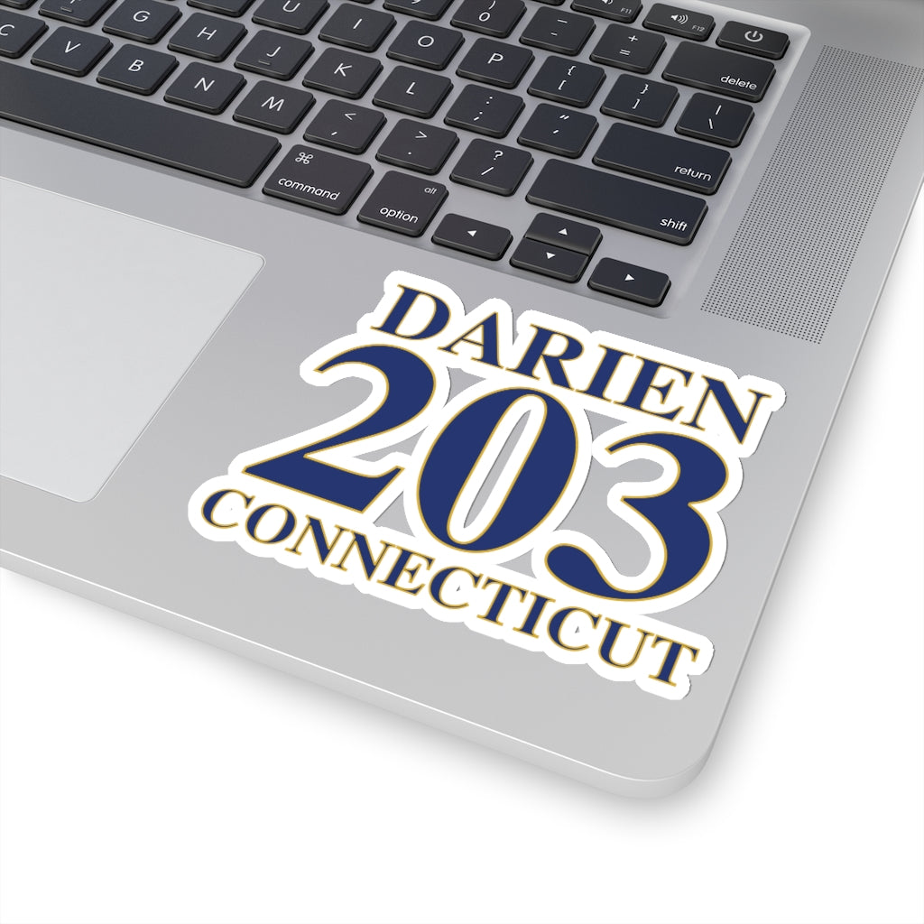 darien 203 connecticut sticker