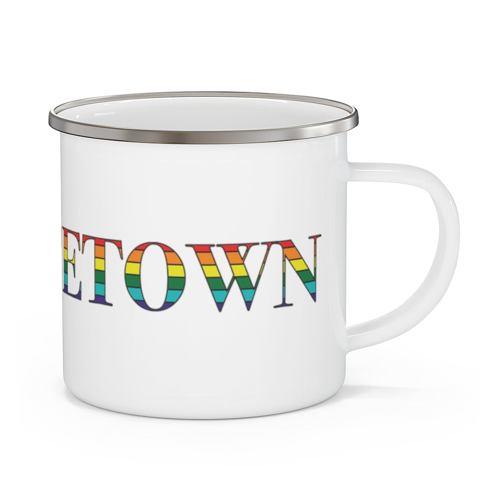 Provincetown Rainbow Enamel Camping Mug