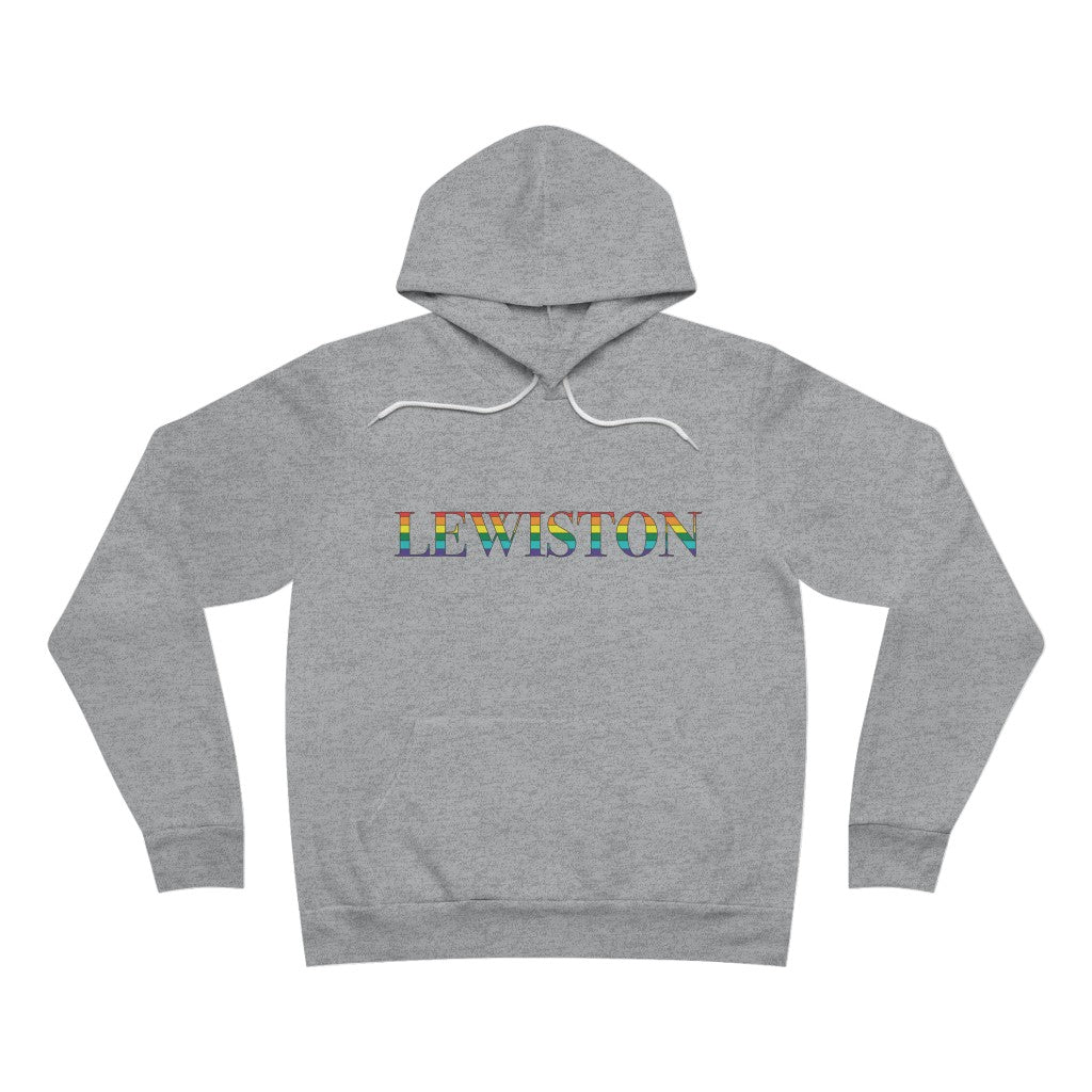 Lewiston Rainbow Unisex Sponge Fleece Pullover Hoodie