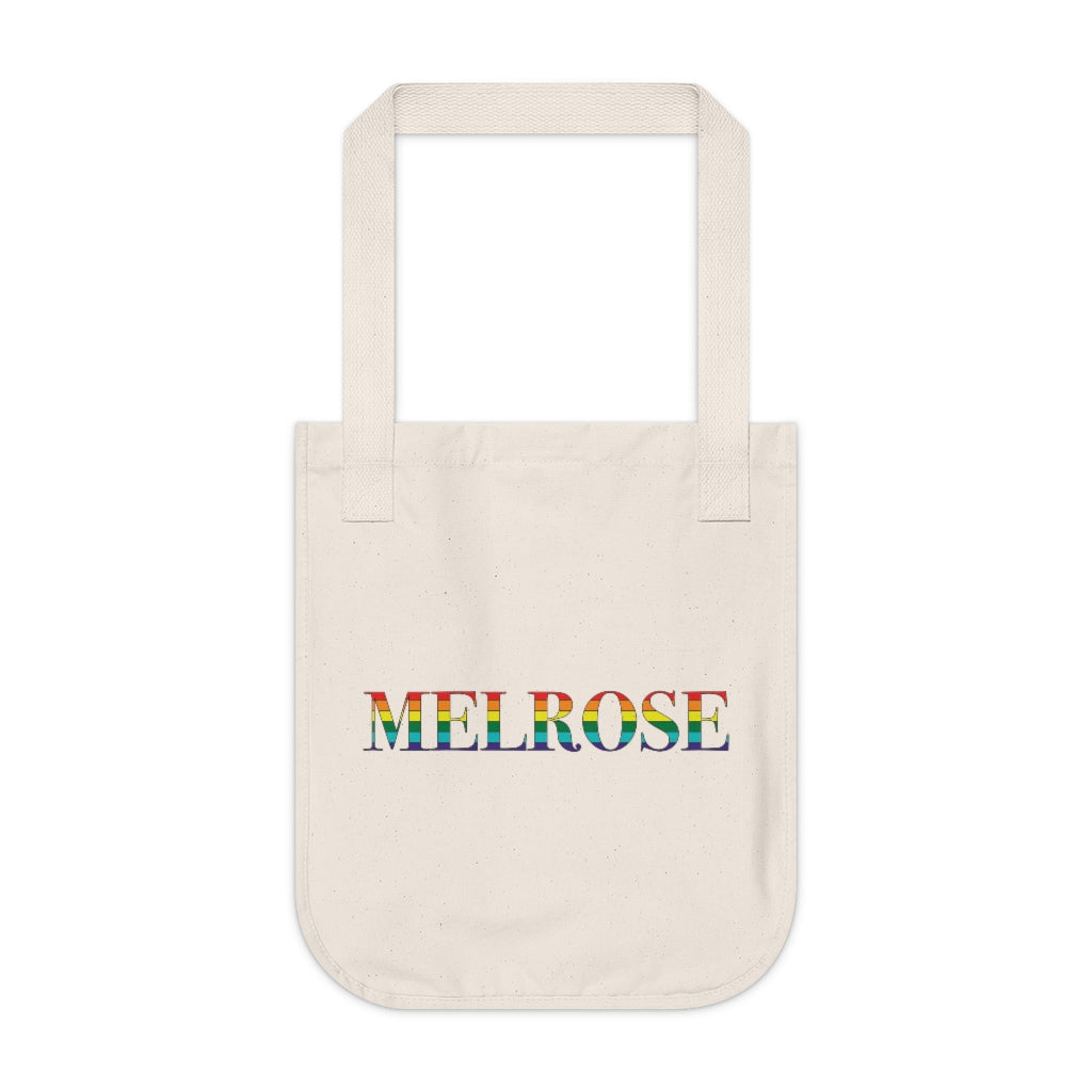 Melrose Rainbow Organic Canvas Tote Bag