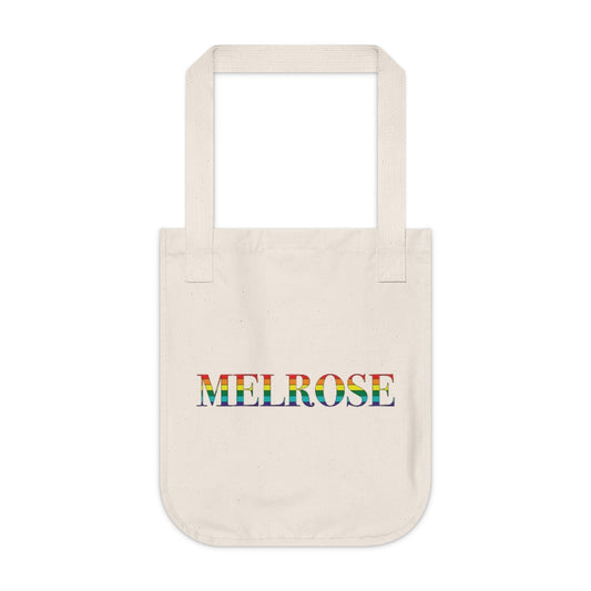 Melrose Rainbow Organic Canvas Tote Bag