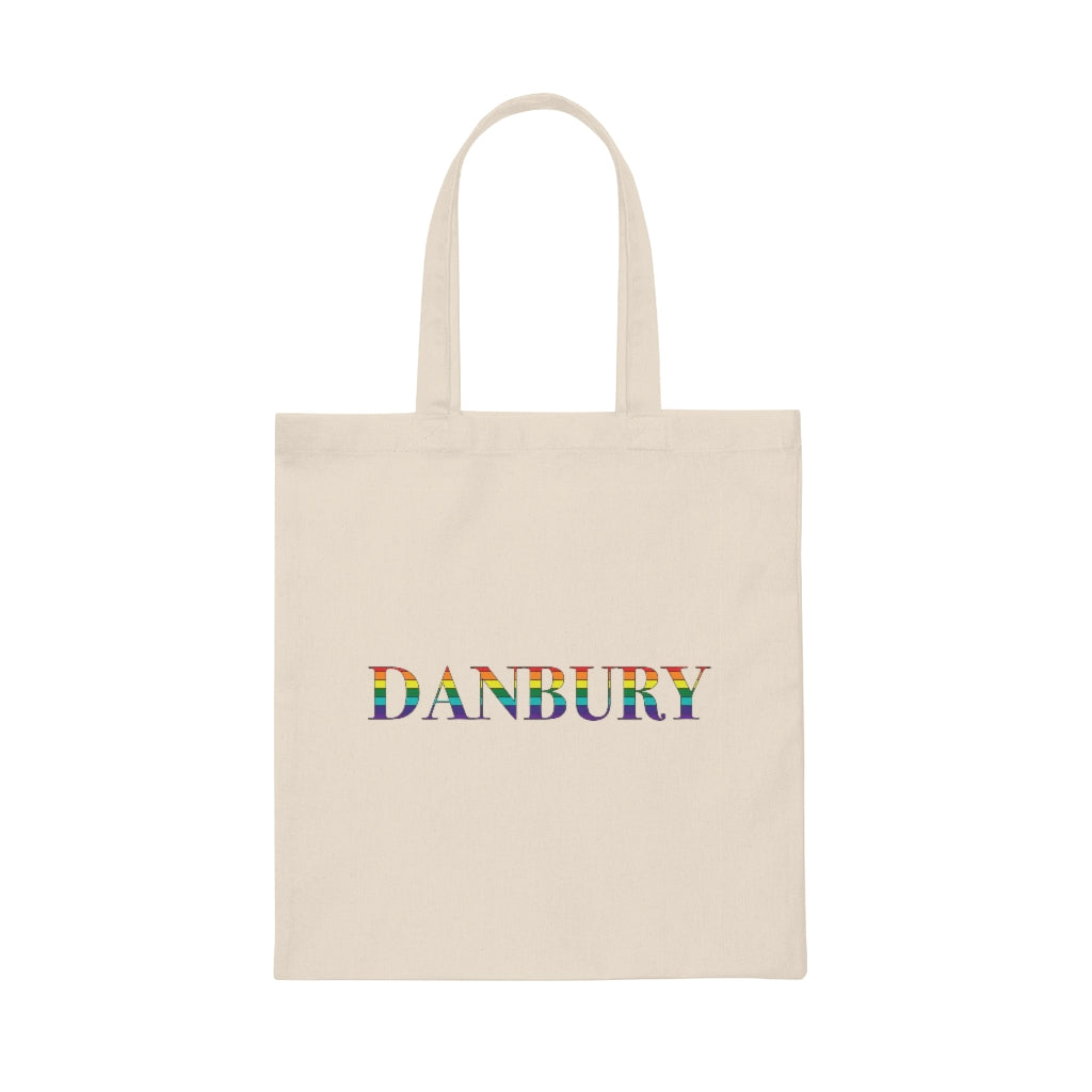 danbury rainbow tote bag, danbury ct pride