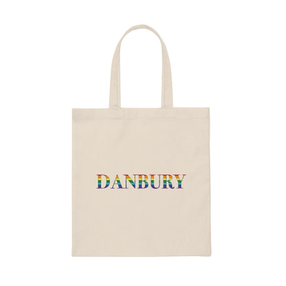 danbury rainbow tote bag, danbury ct pride