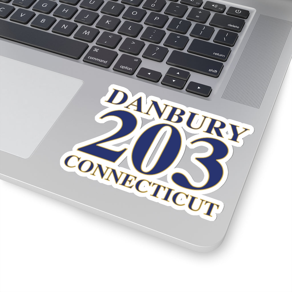 Danbury 203 Connecticut Kiss-Cut Stickers