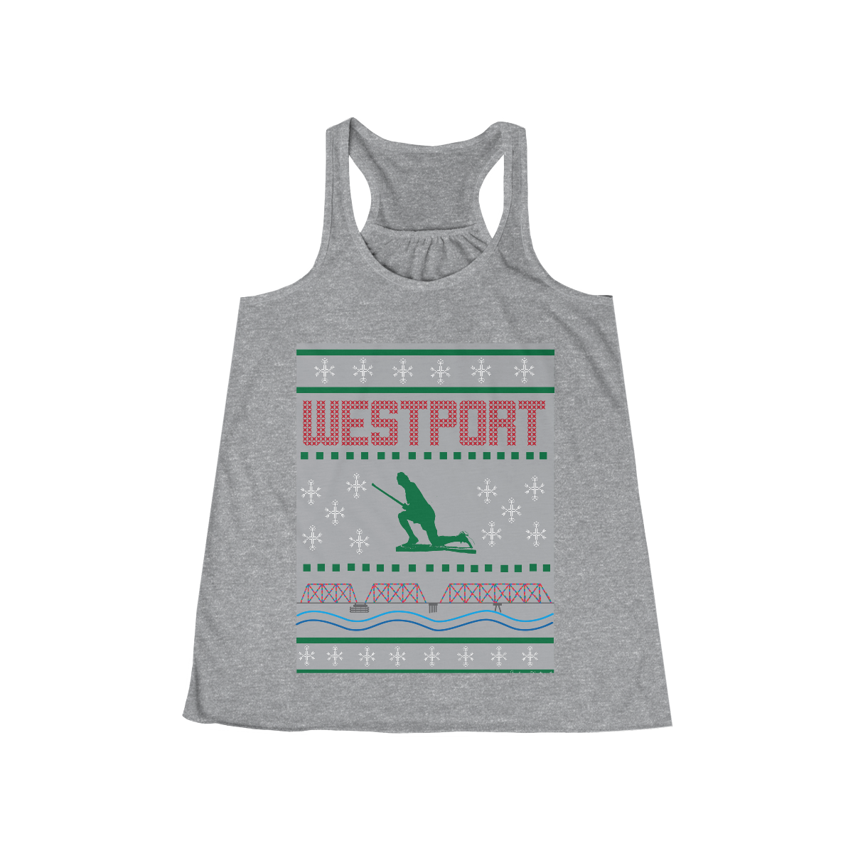 westport ct / conneecticut ugly christmas shirt womens tank top shirt 