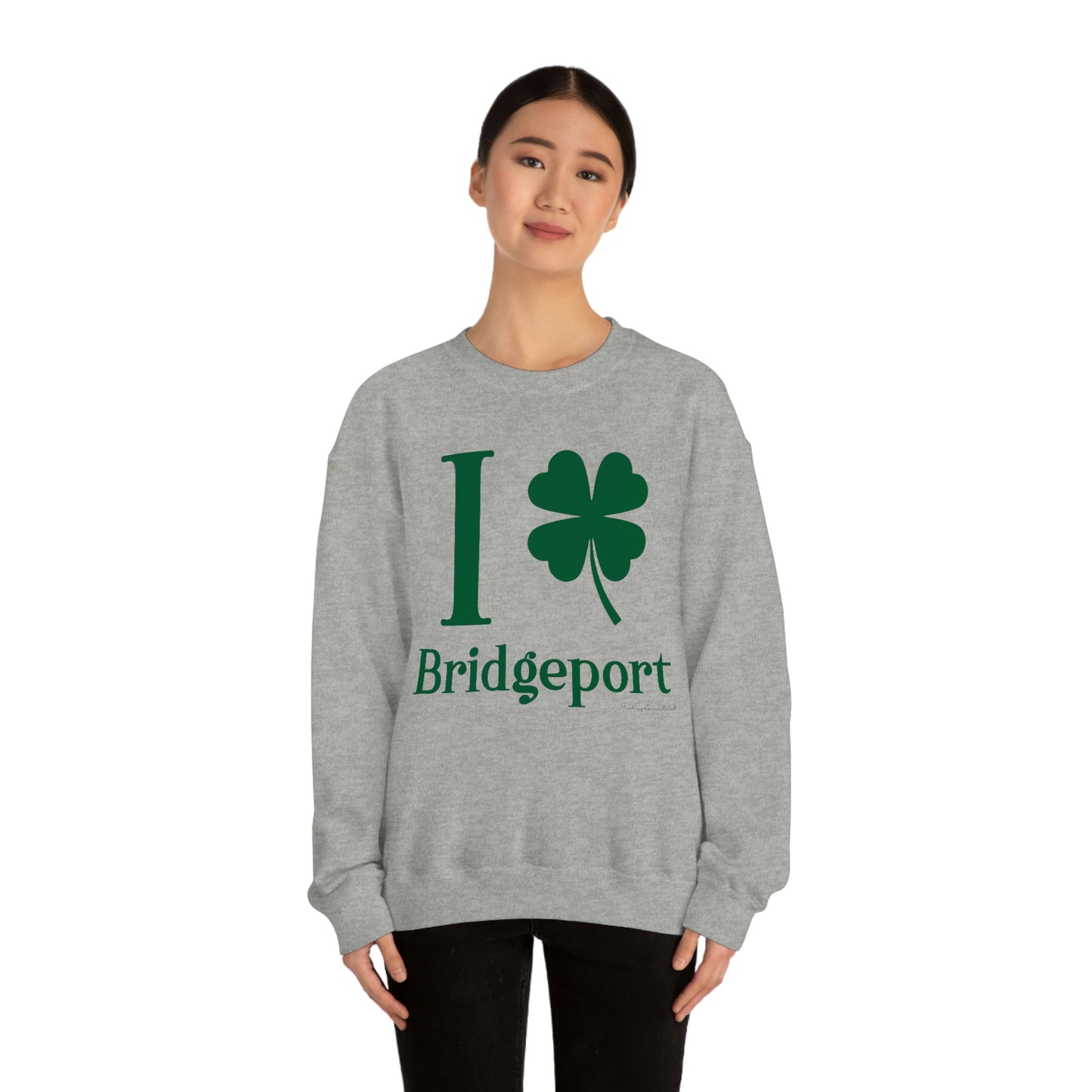 I Clover Bridgeport  (Green) Unisex Heavy Blend™ Crewneck Sweatshirt