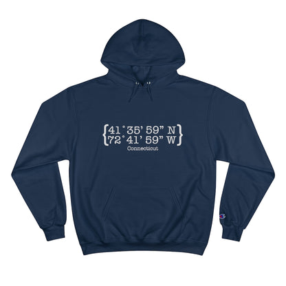 Connecticut Coordinates  Champion Hoodie