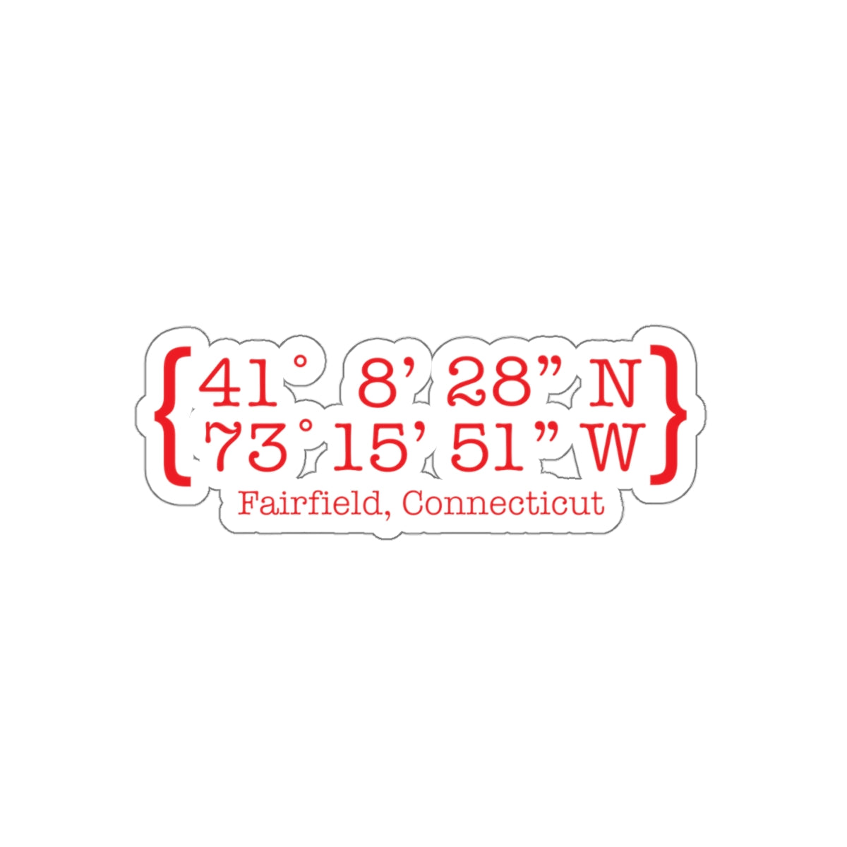 fairfield connecticut sticker