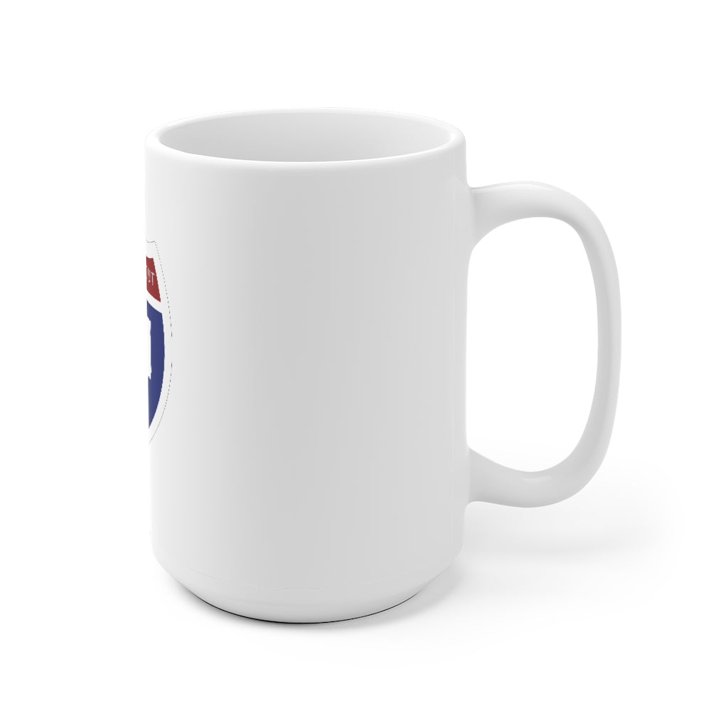 Connecticut Interstate White Ceramic Mug