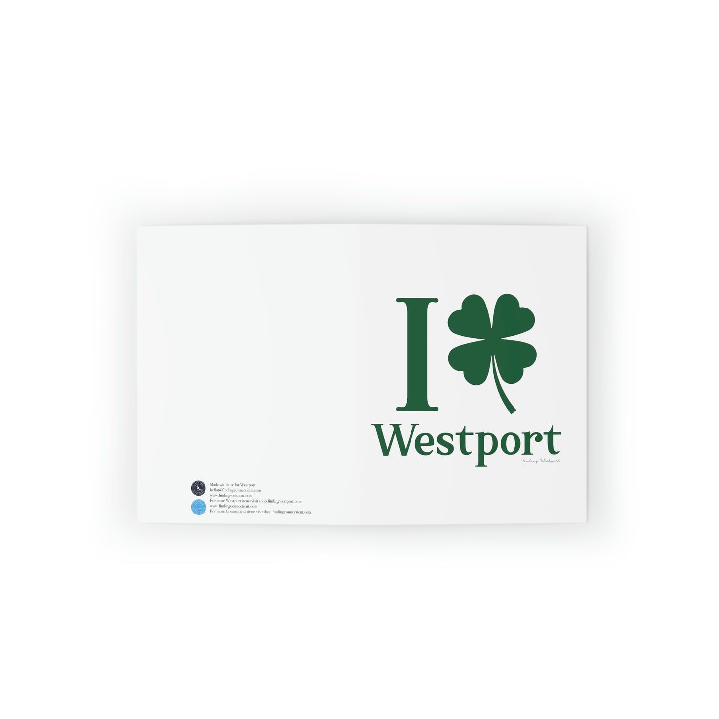 I Clover Westport (Green) Greeting cards (8, 16, and 24 pcs)