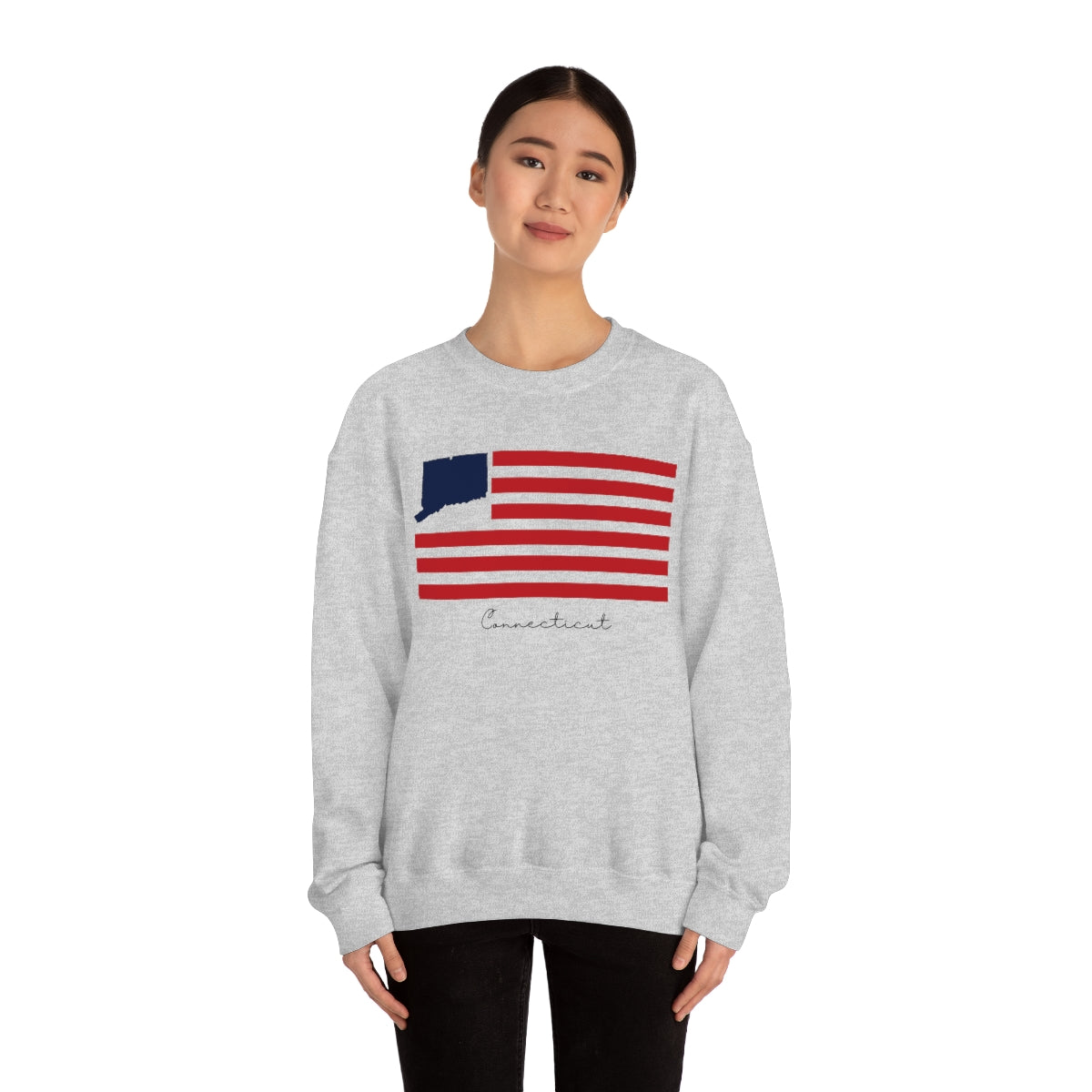 Connecticut Flag Unisex Heavy Blend™ Crewneck Sweatshirt