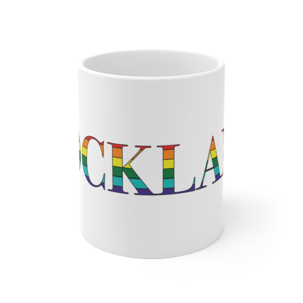 Rockland Rainbow White Ceramic Mug