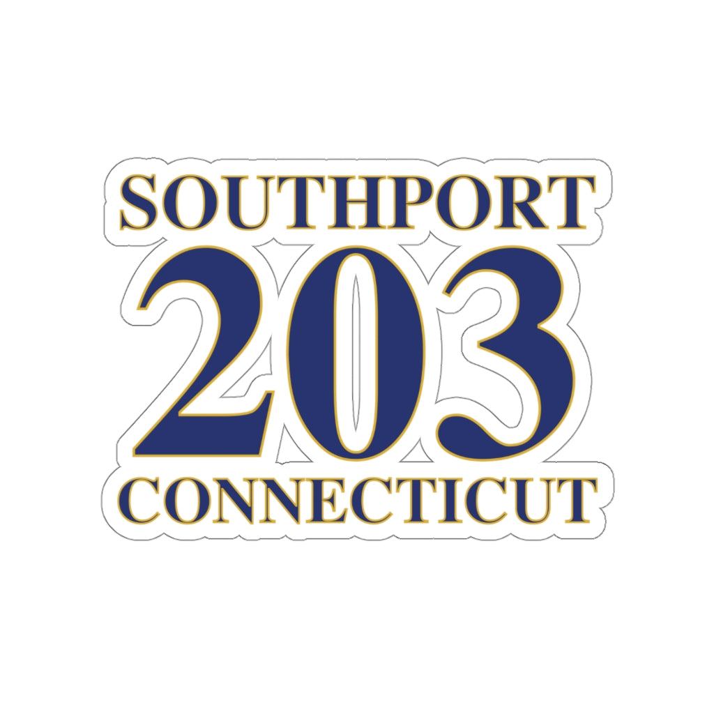 Southport 203 Connecticut  Kiss-Cut Stickers