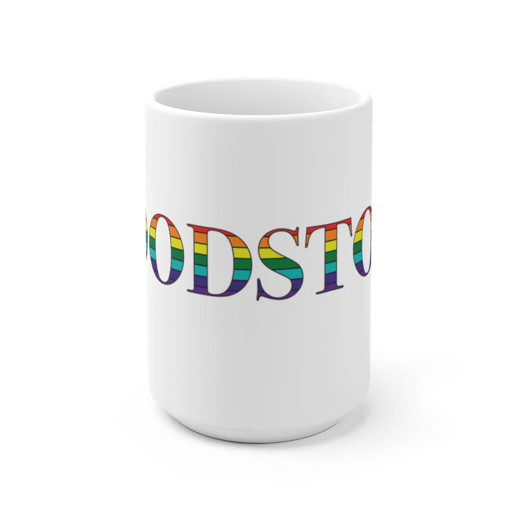 Woodstock Rainbow White Ceramic Mug