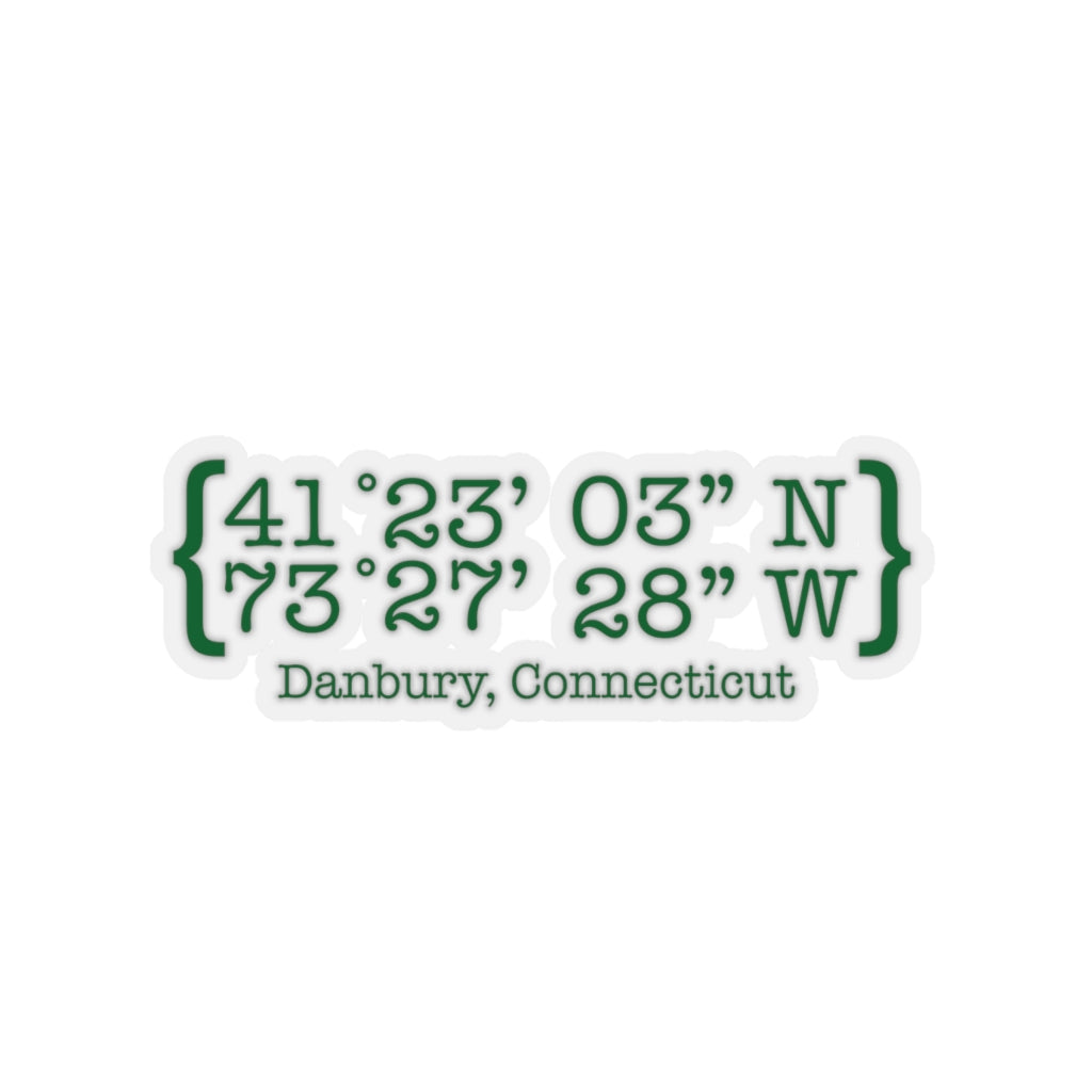 danbury ct coordinates sticers