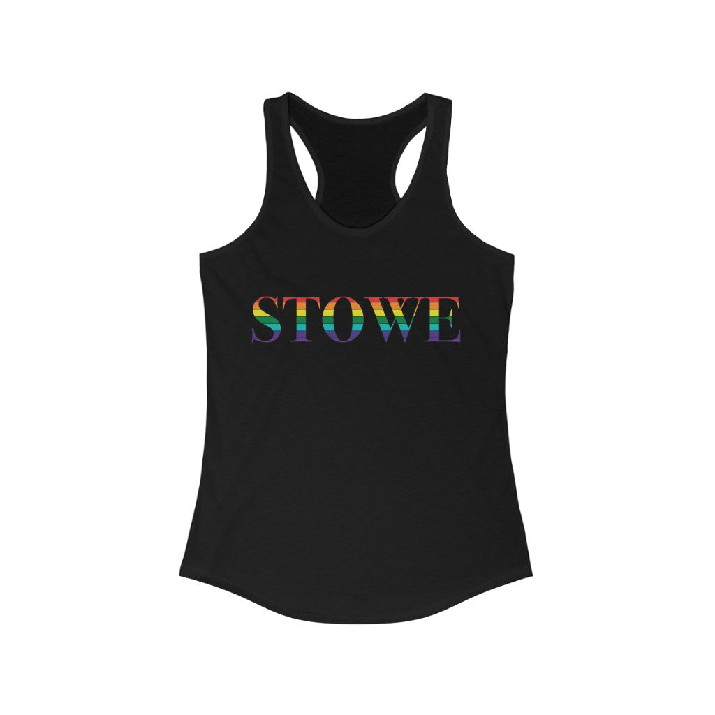 Stowe Rainbow Women's Ideal Racerback Tank