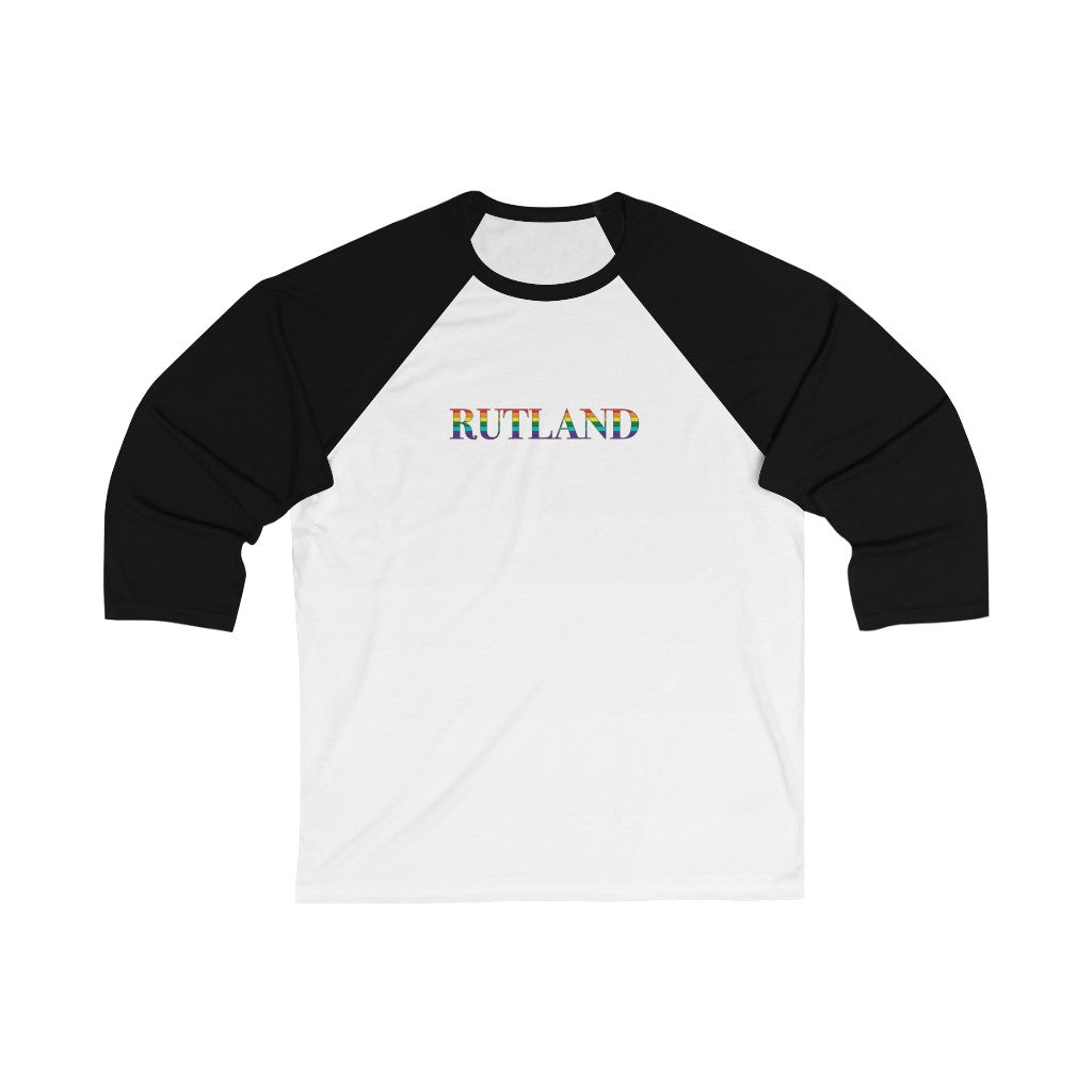 Rutland Rainbow Unisex 3\4 Sleeve Baseball Tee