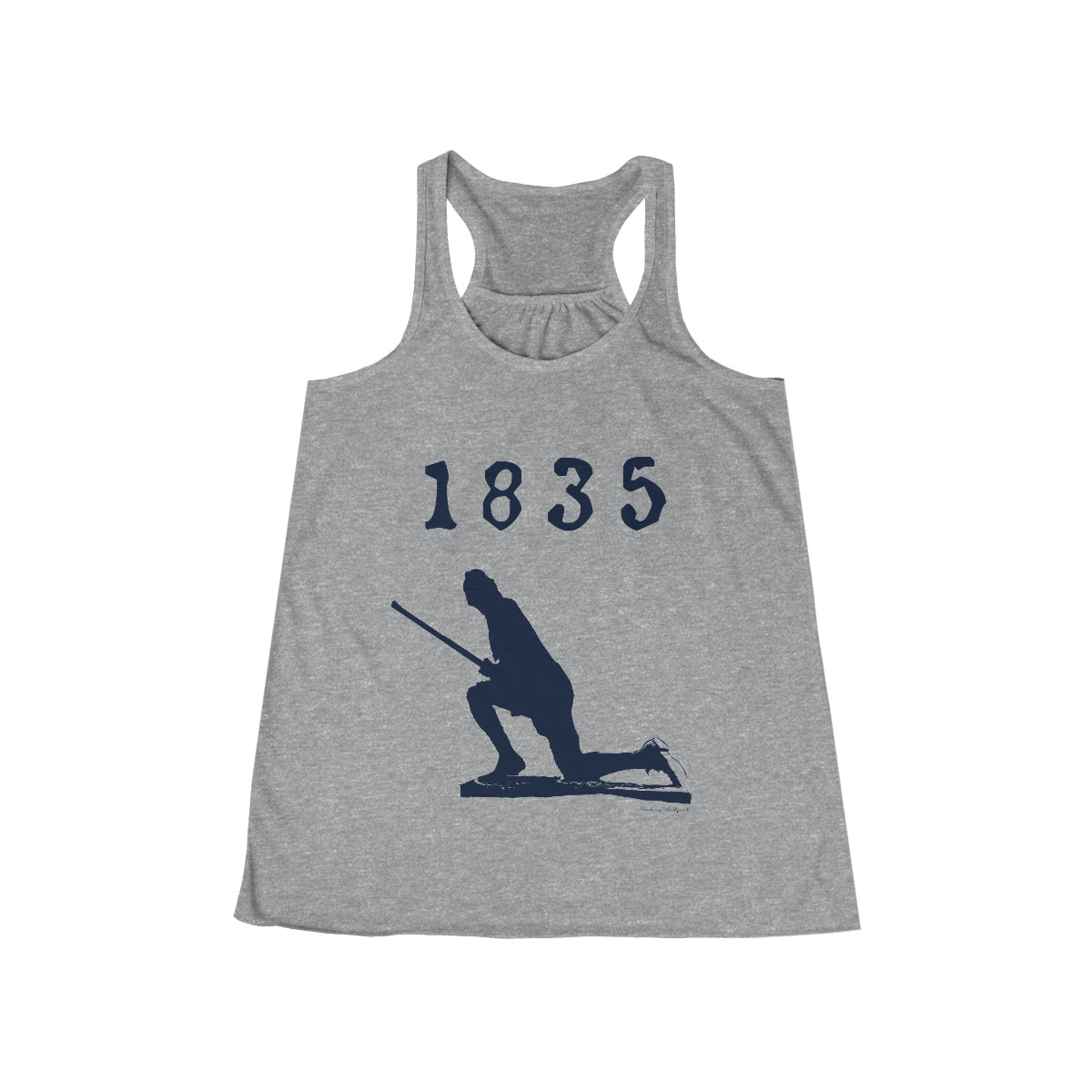 1835 Westport - Large Minuteman Women's Flowy Racerback Tank