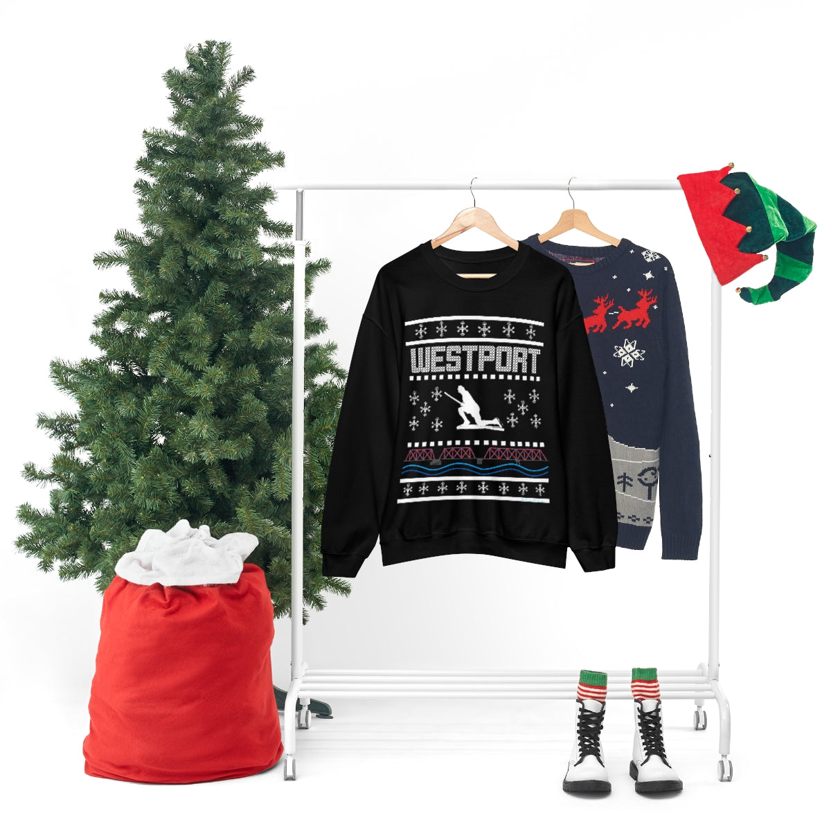 Westport Holiday Sweater Unisex Heavy Blend™ Crewneck Sweatshirt