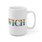 Greenwich Rainbow White Ceramic Mug