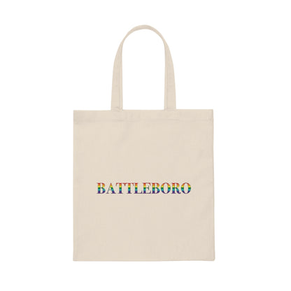 Battleboro Rainbow Canvas Tote Bag