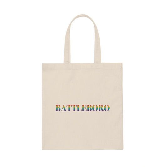 Battleboro Rainbow Canvas Tote Bag