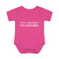 Just a kid from Stamford Infant Baby Rib Bodysuit