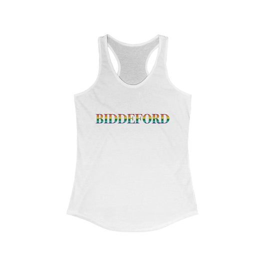 Biddeford Rainbow Women's Ideal Racerback Tank