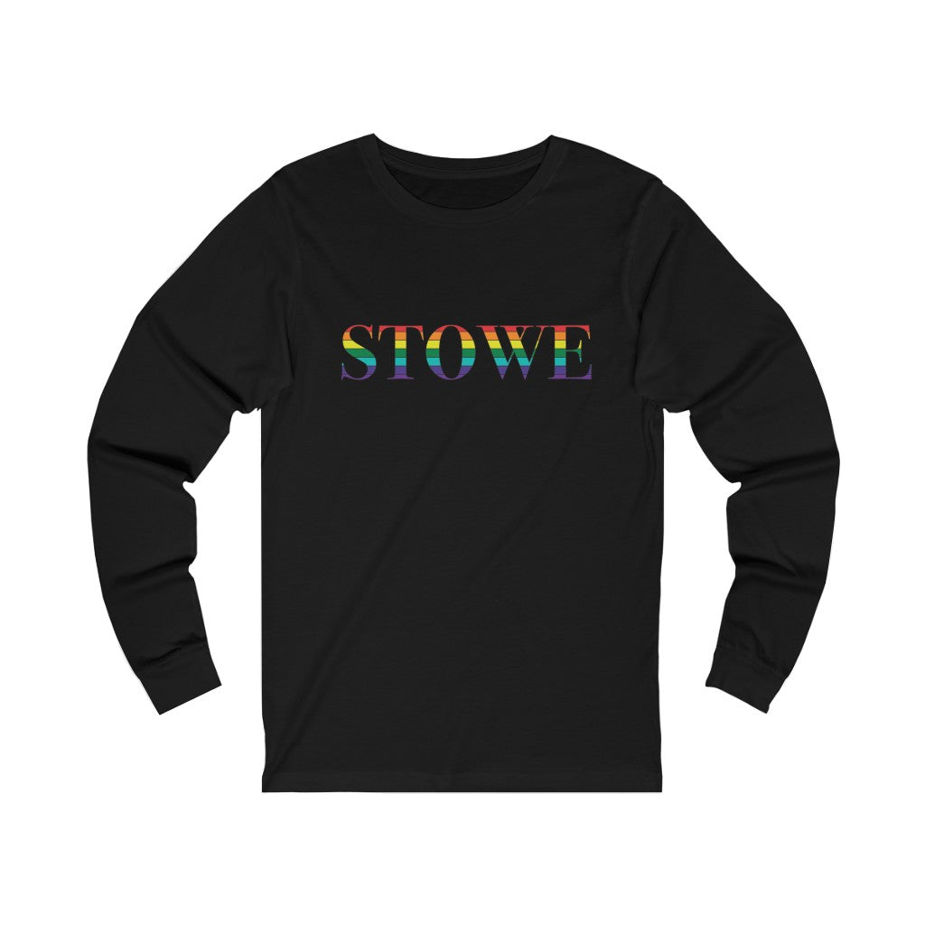 Stowe Rainbow Unisex Jersey Long Sleeve Tee