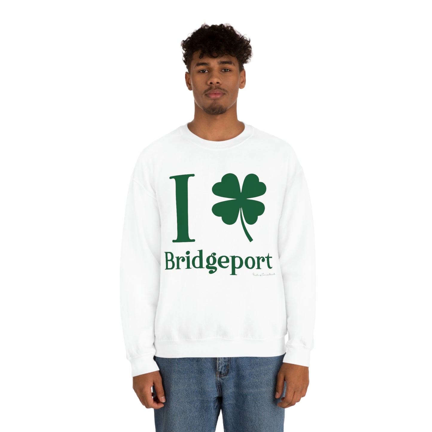 I Clover Bridgeport  (Green) Unisex Heavy Blend™ Crewneck Sweatshirt