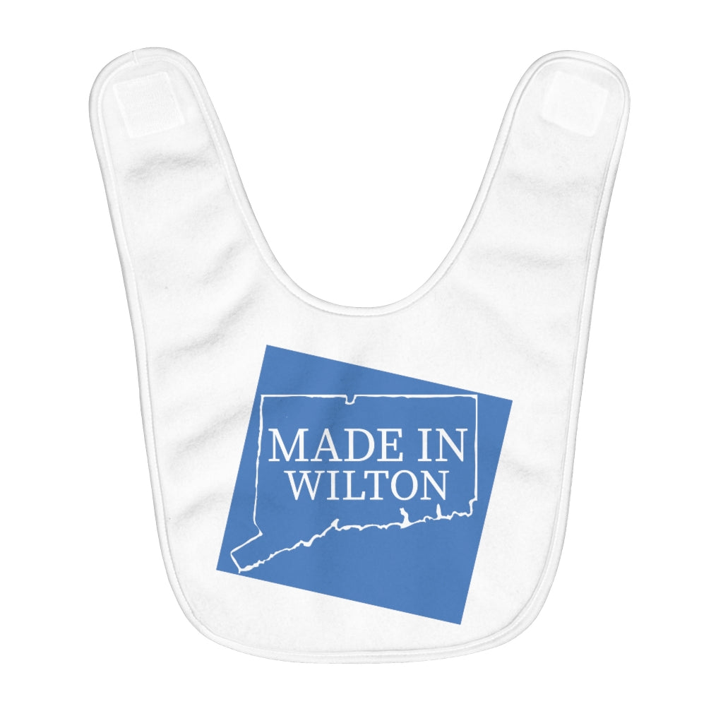 Made in Wilton Fleece Baby Bib