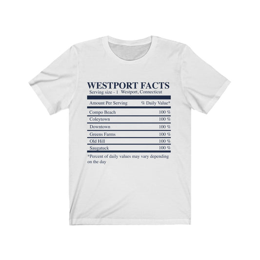 Westport Facts Unisex Jersey Short Sleeve Tee