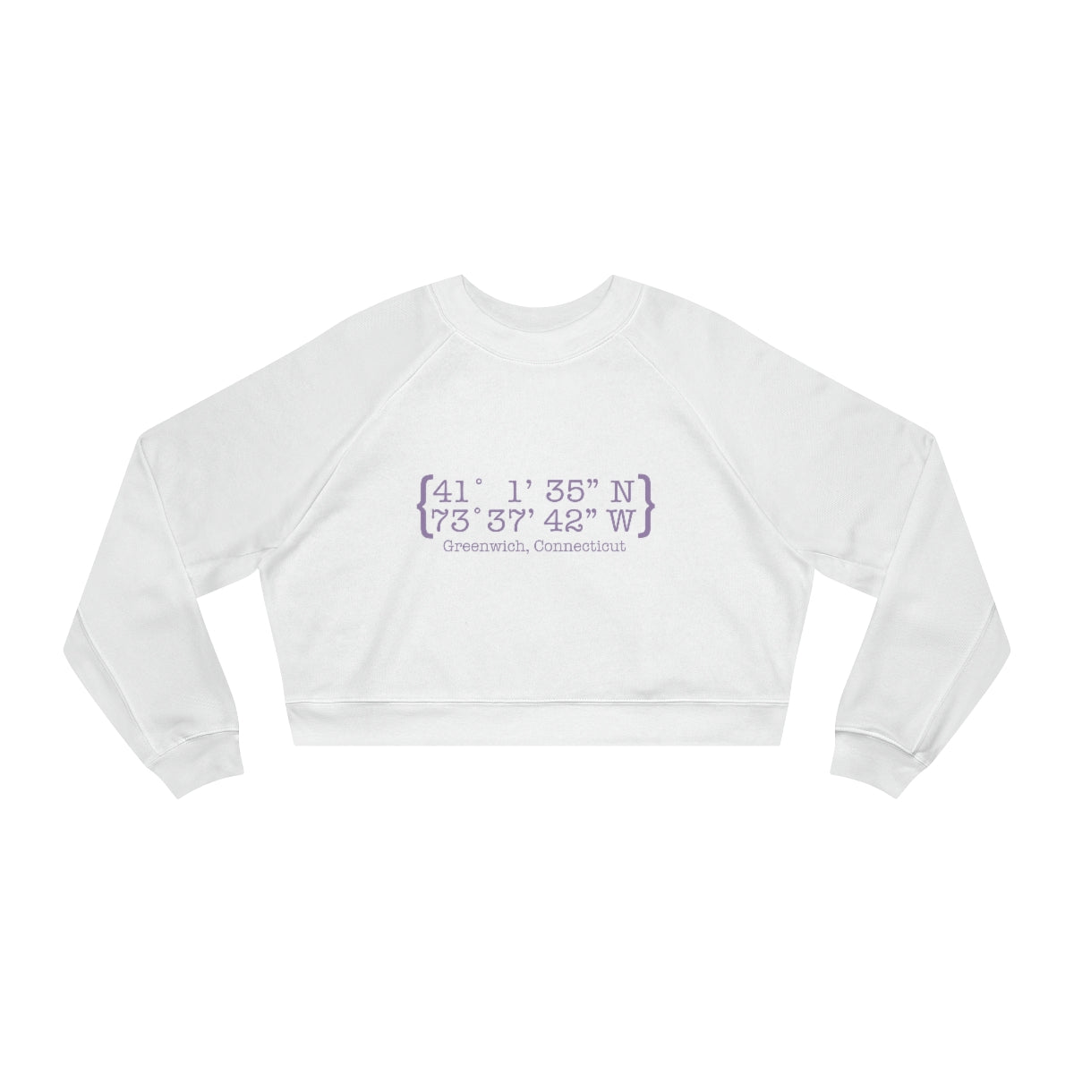 greenwich ct / connecticut womens cropped sweatshirt 