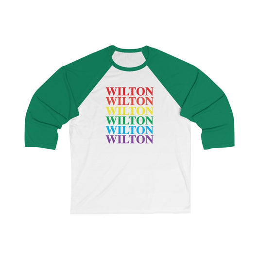 Wilton Pride baseball tee, wilton ct