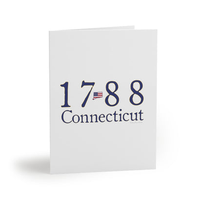 1788 Connecticut American Flag Greeting Cards (8, 16, and 24 pcs)