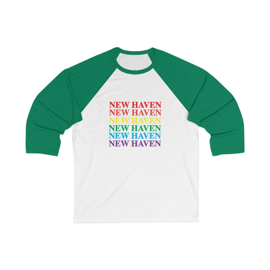 New Haven Pride Unisex 3/4 Sleeve Baseball Tee