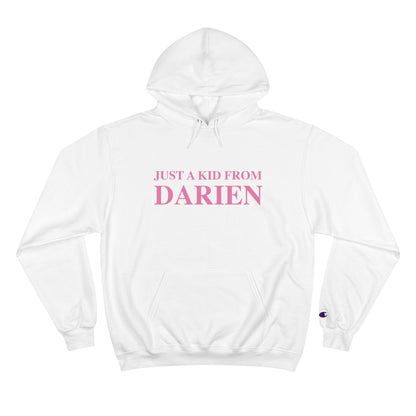 just a kid from darien hooded sweatshirt hoodie