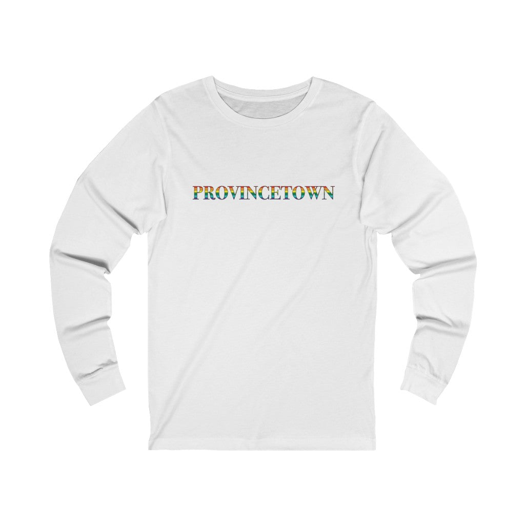 Provincetown Rainbow Unisex Jersey Long Sleeve Tee