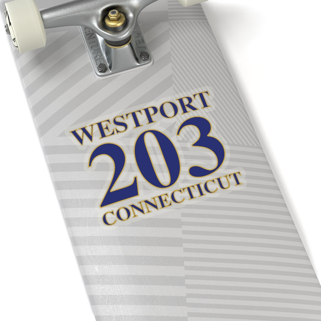 The 203 Westport Collection. Show off Westport and Connecticut at the same time. Colors were inspired by the Connecticut state flag. 