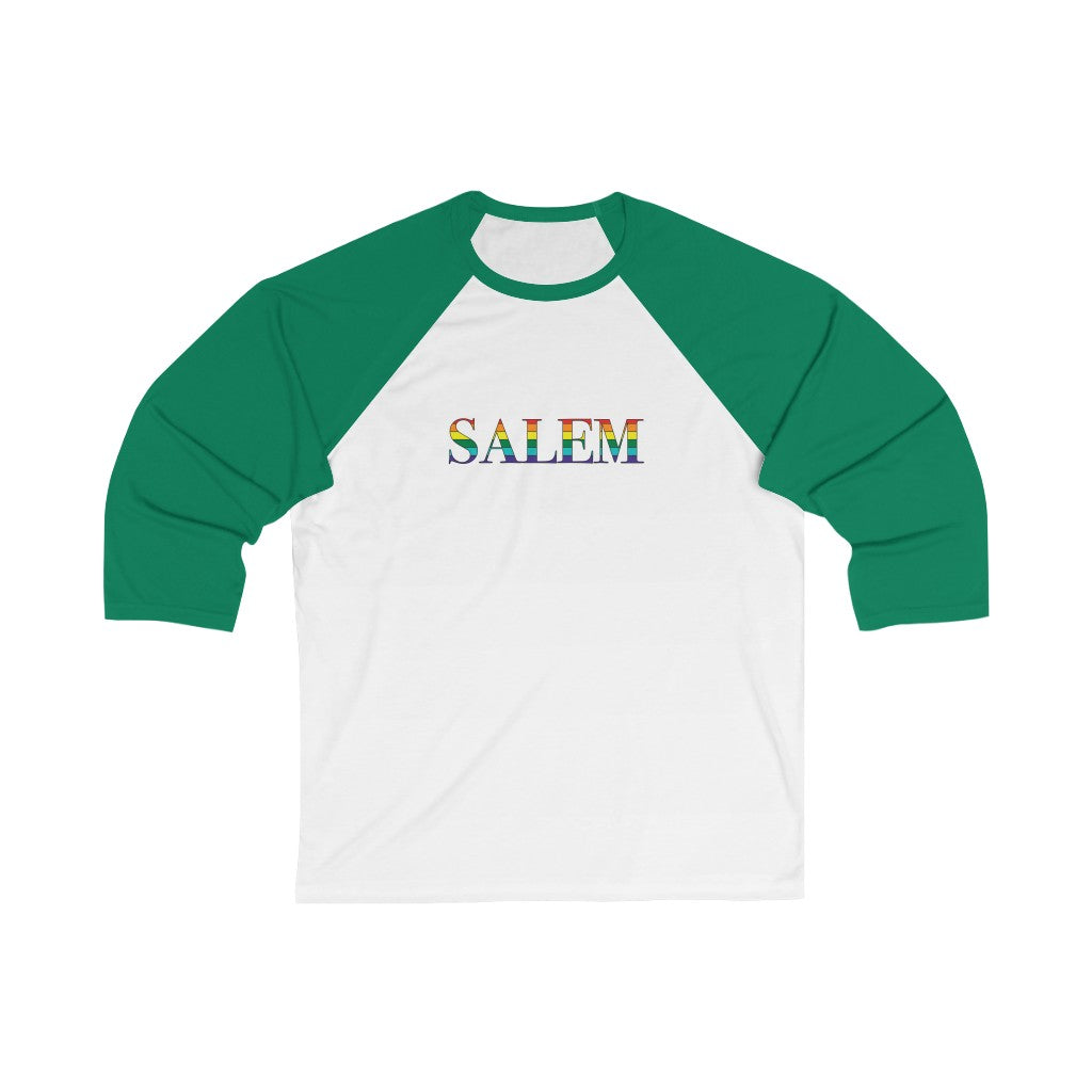 Salem Rainbow Unisex 3\4 Sleeve Baseball Tee